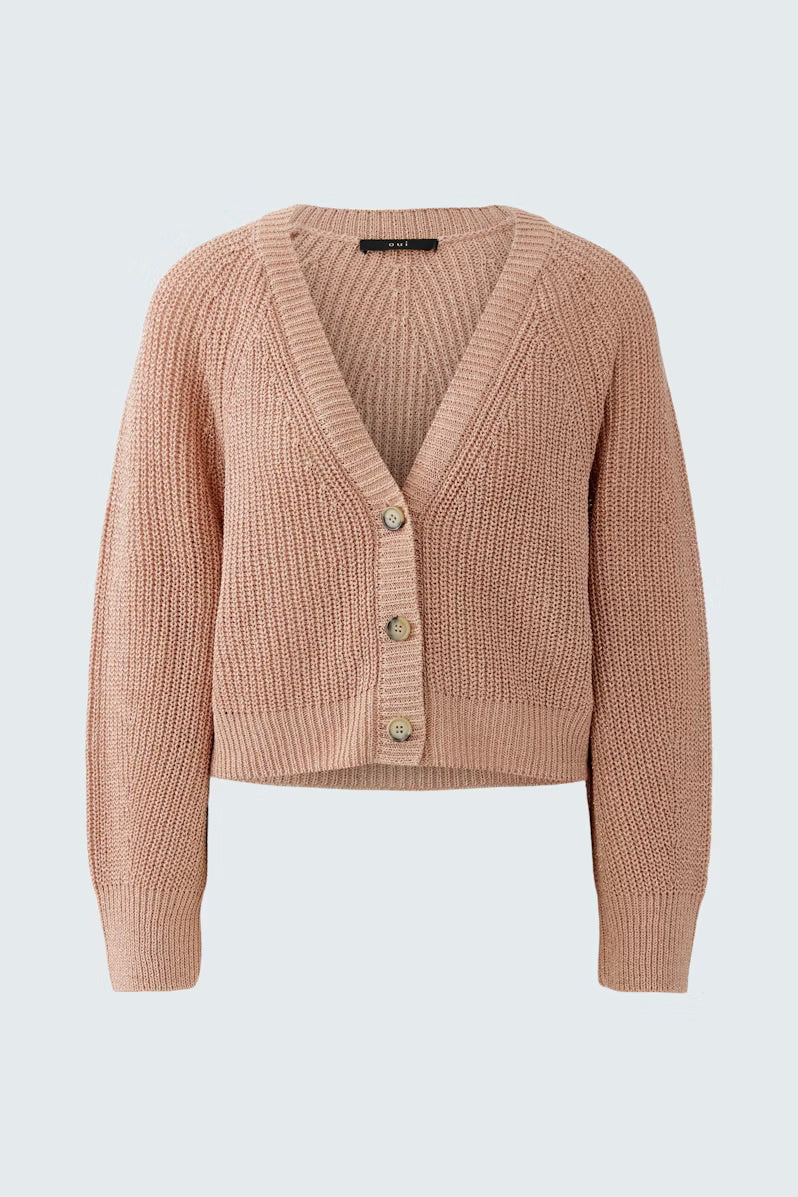 Oui Dusty Rose Cardigan 96500