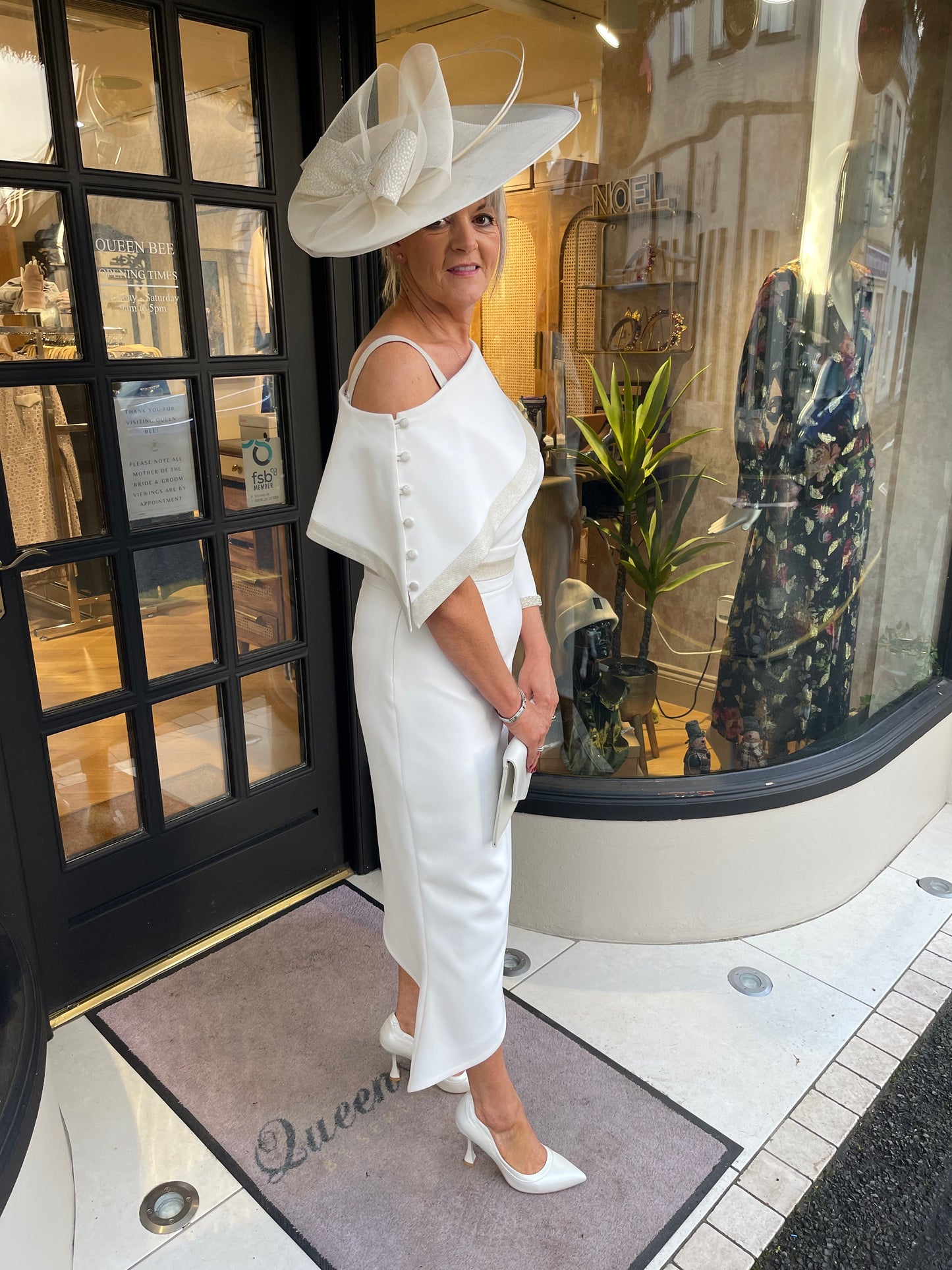 Anoola D320 Asymmetrical Ivory Dress