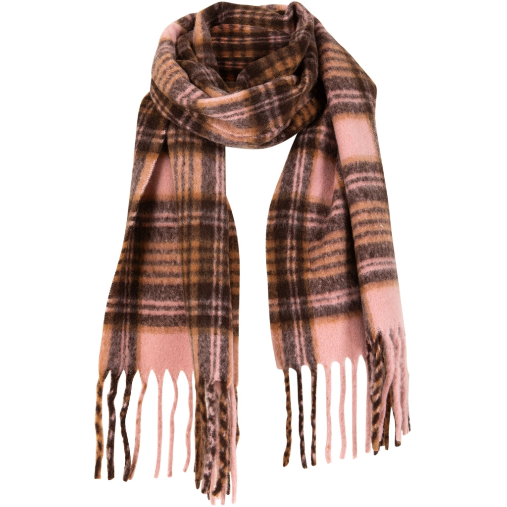 Coster 264-9037H Rose/Brown Check Scarf