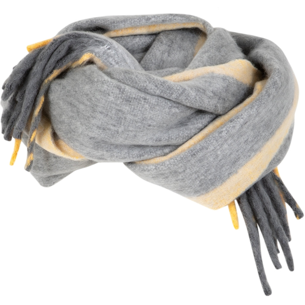 Coster 264-9037H Grey/Yellow Stripe Scarf