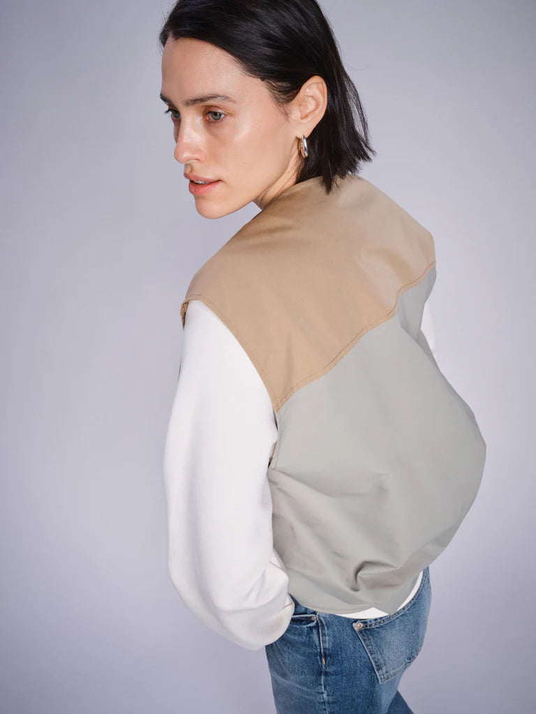 Mos Mosh Kura Grey/Tan Waistcoat