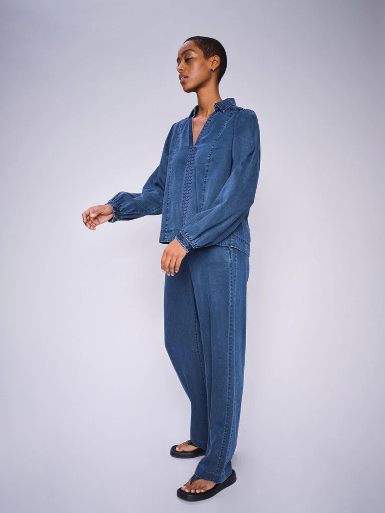 Mos Mosh Fozi Denim Blouse