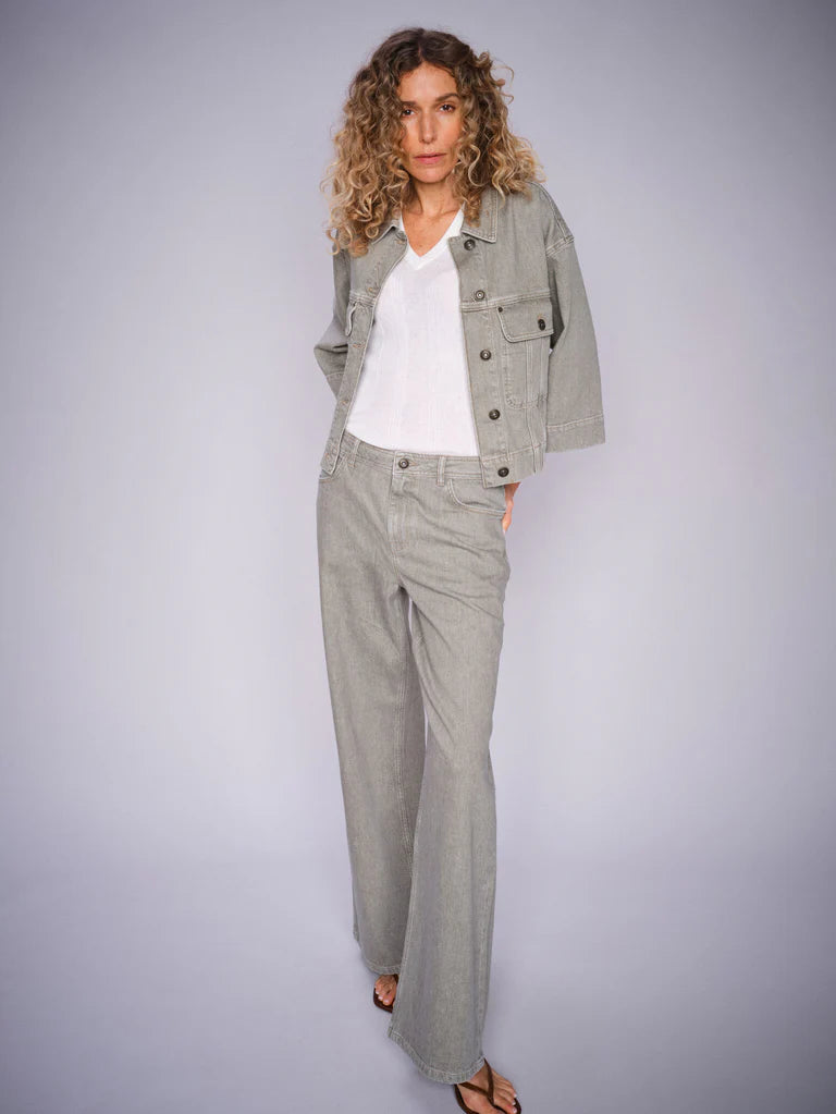 Mos Mosh Dara Shadow Wide Leg Jeans