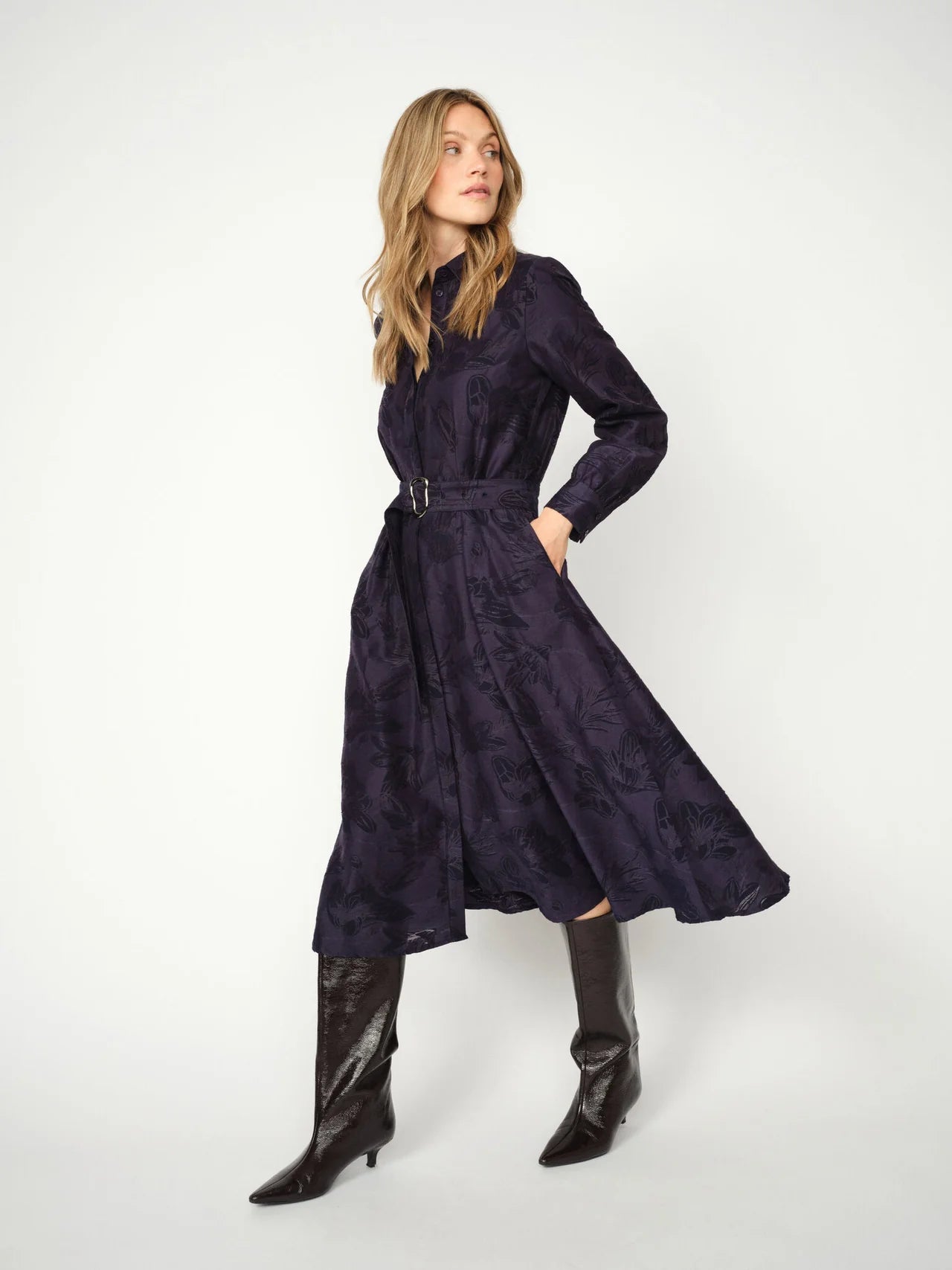 Mos Mosh Bey Tul Navy Dress