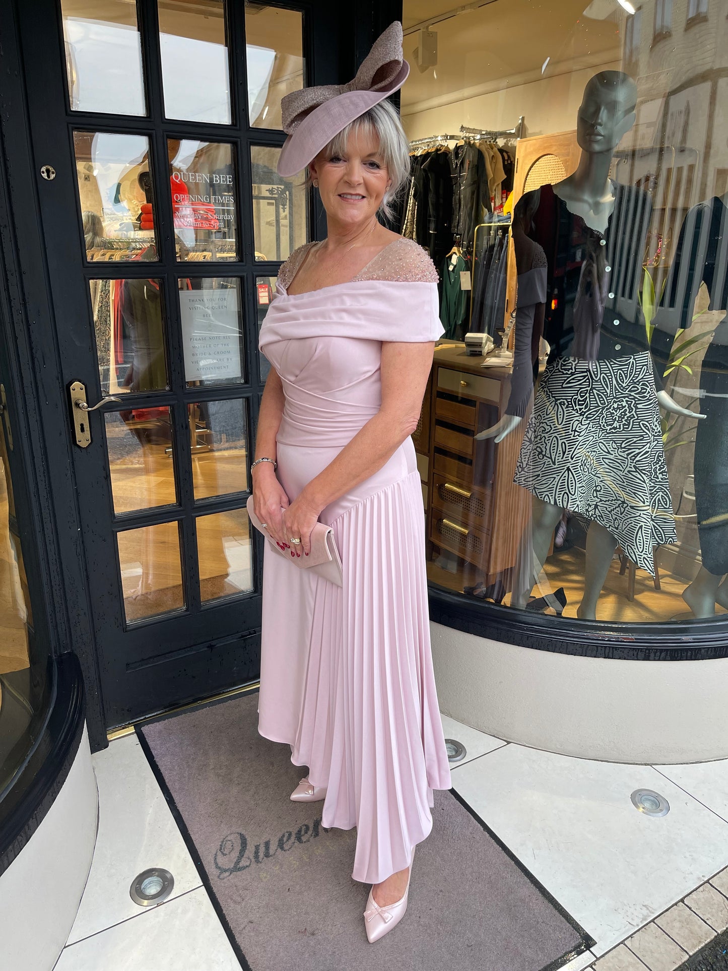 John Charles 66661A Rose Pleated Bottom Dress