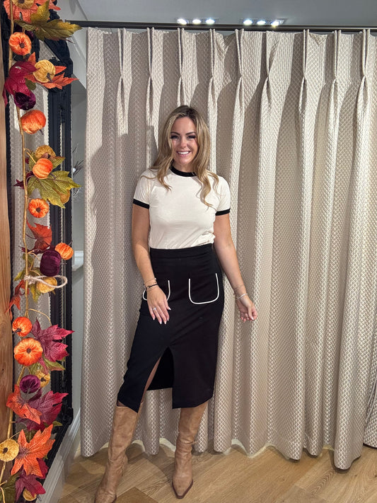 SKFK Eza Black Skirt