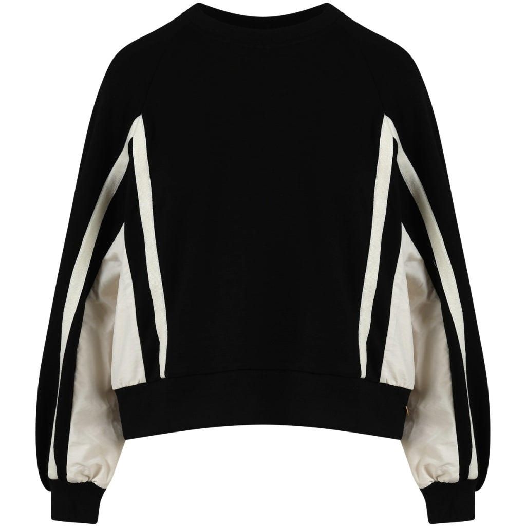 Coster Sporty Sweater Black and Cream 251-1123