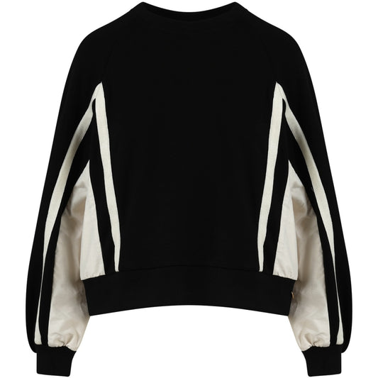 Coster Sporty Sweater Black and Cream 251-1123