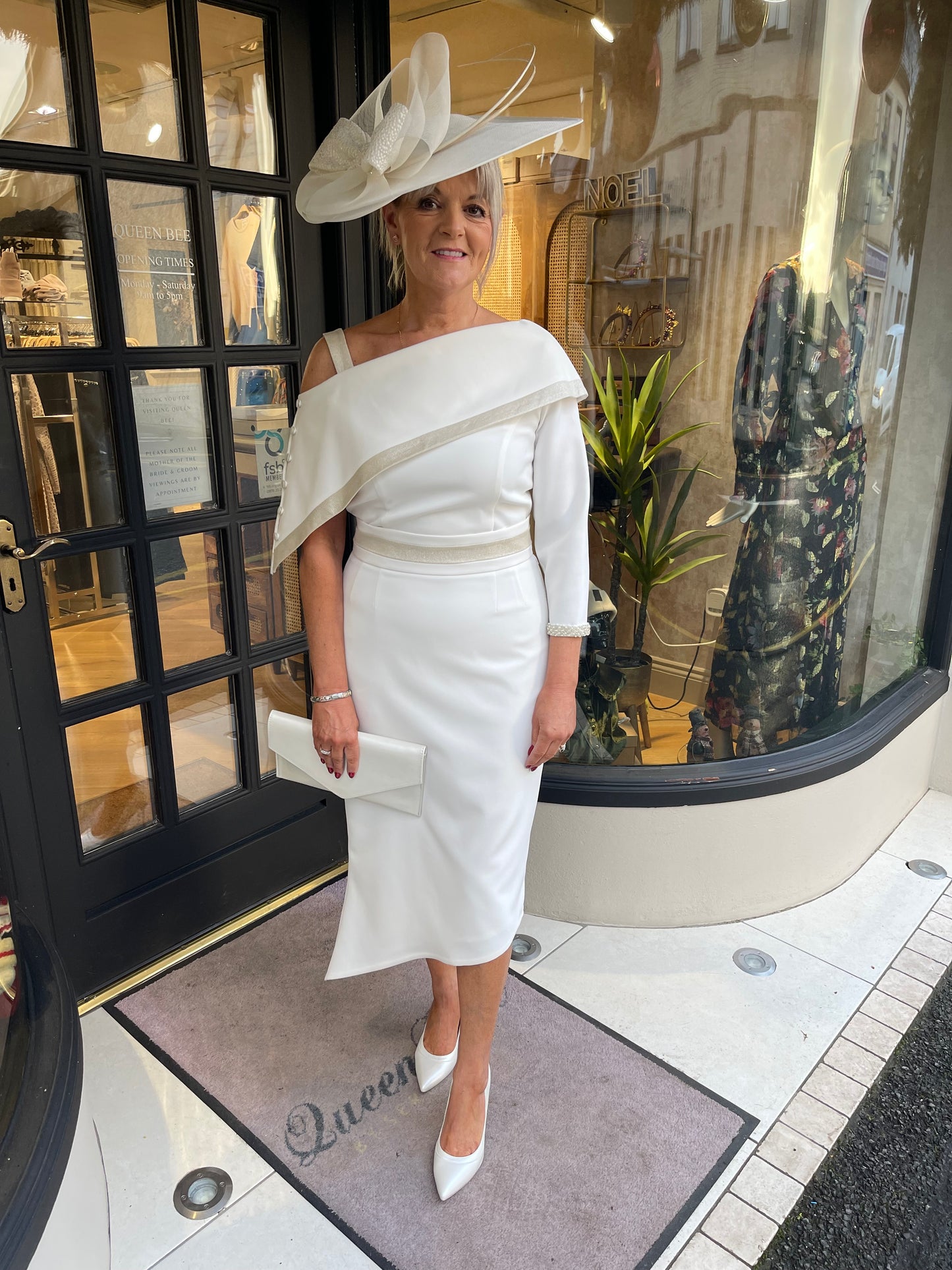 Anoola D320 Asymmetrical Ivory Dress