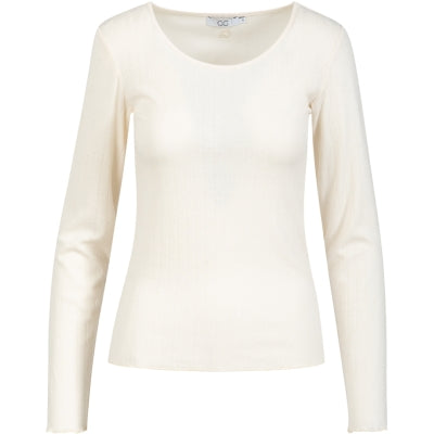 Coster White CC Heart ELLE Pointelle Long sleeve Tee