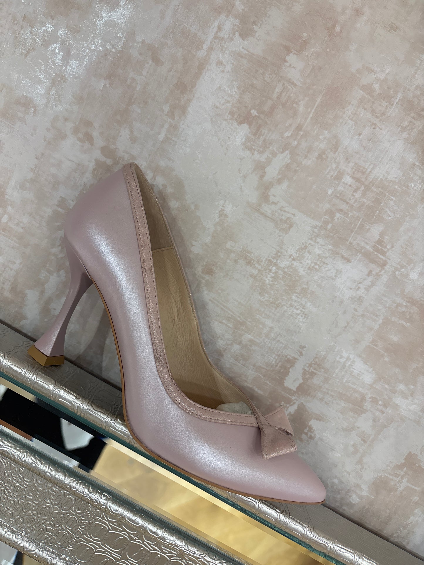 Emis Pink Two Tone Medium Heel