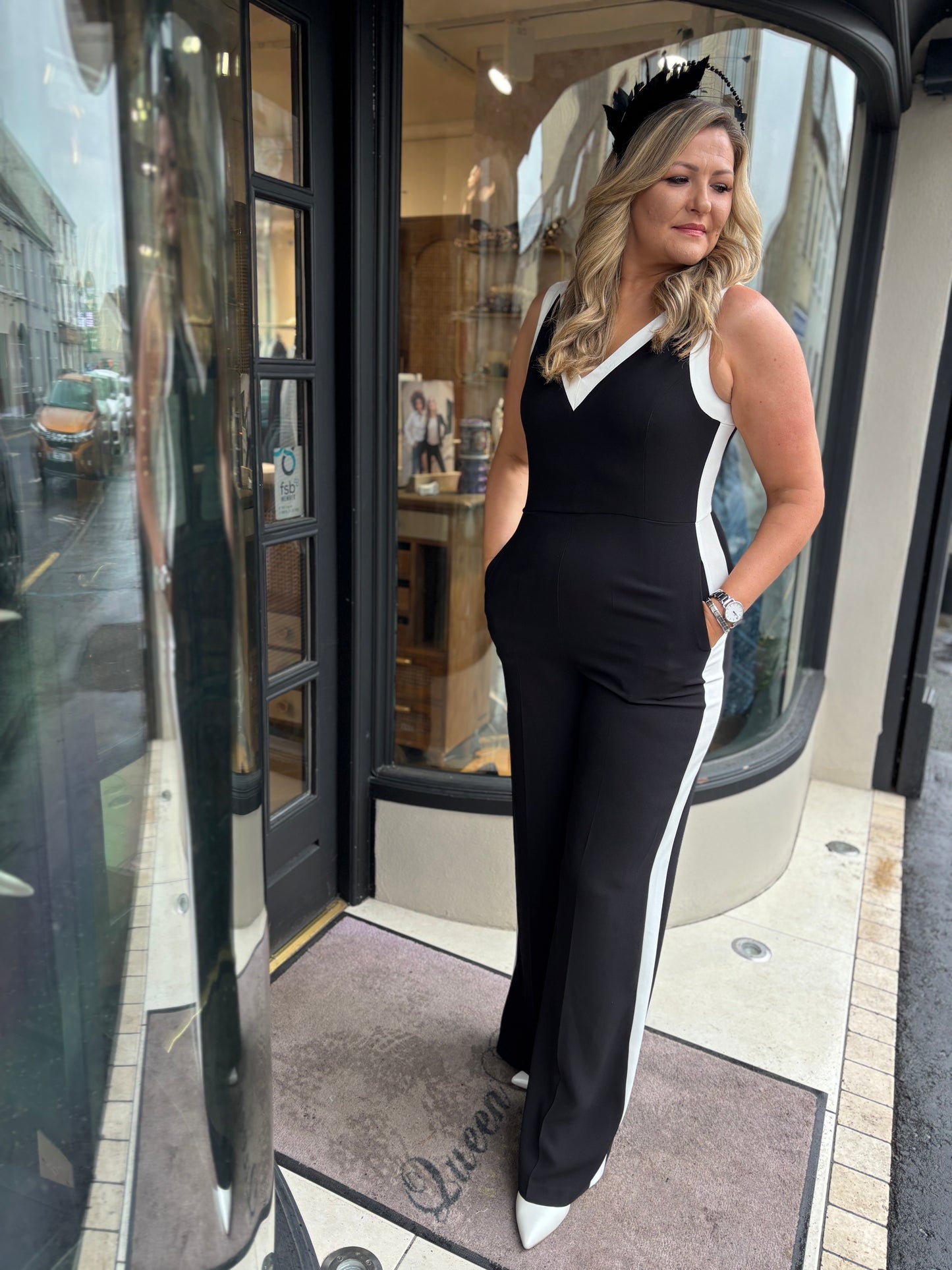 Exquise Meadow Black Jumpsuit