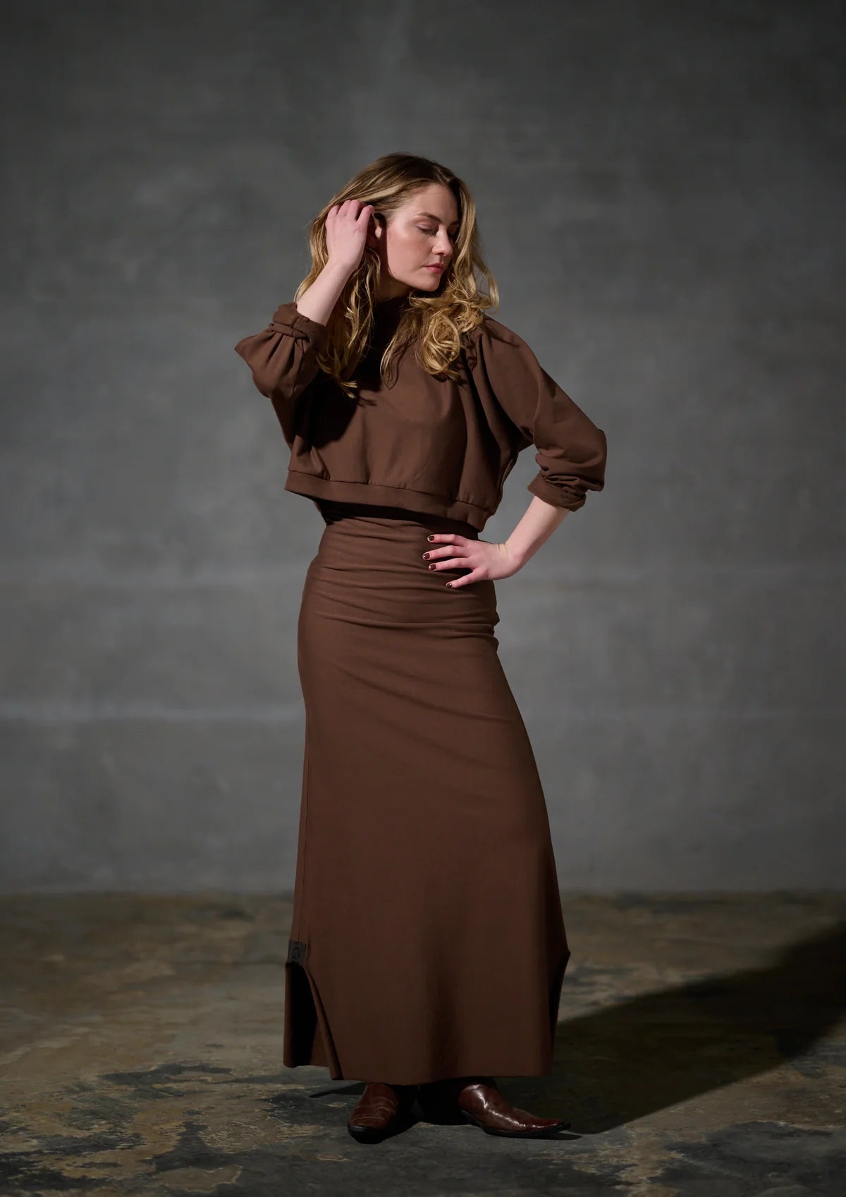 Henriette Steffensen 71016 Chokolate Short Pullover