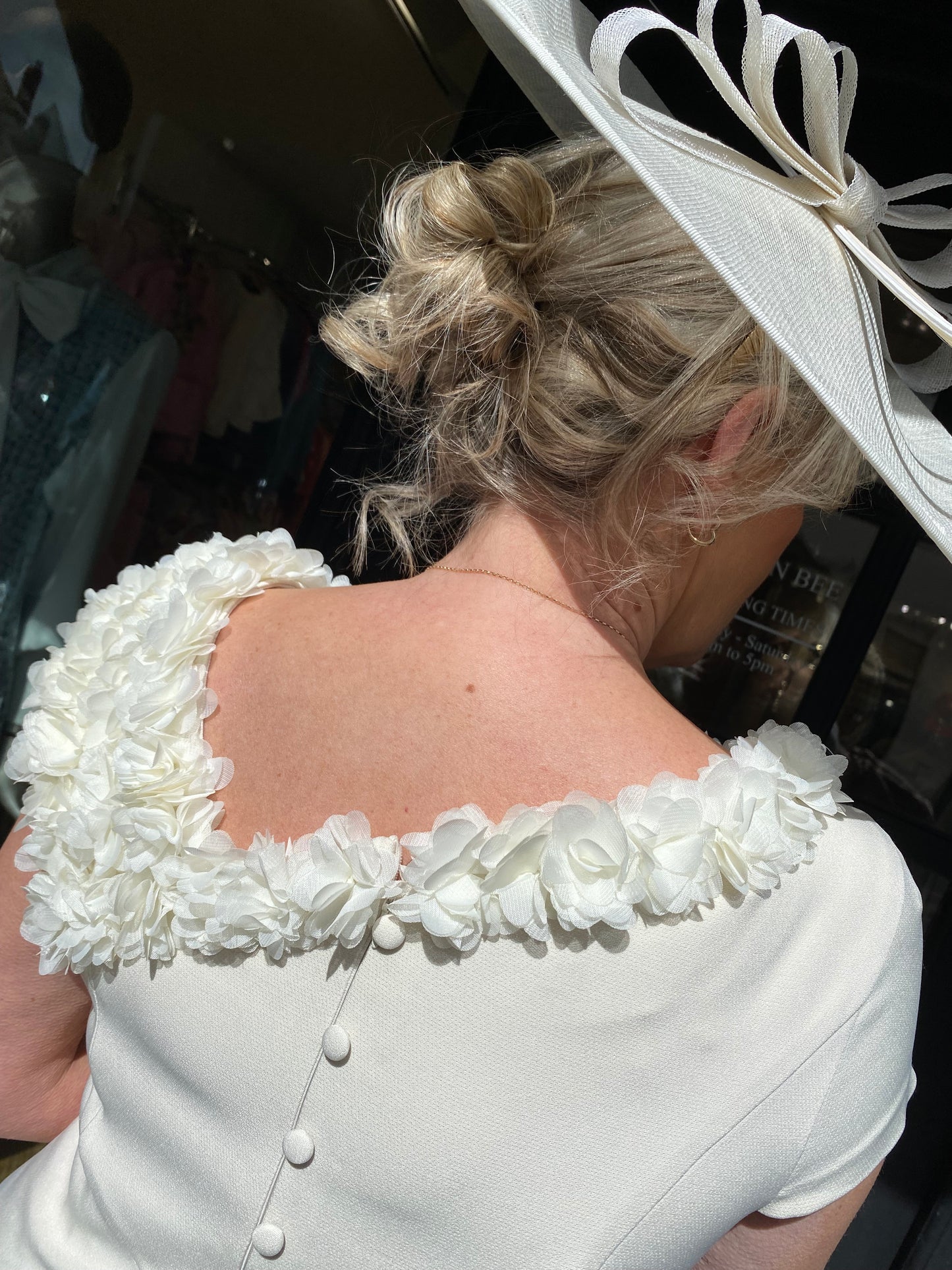 Anoola D461 Buttercream and Ivory Dress