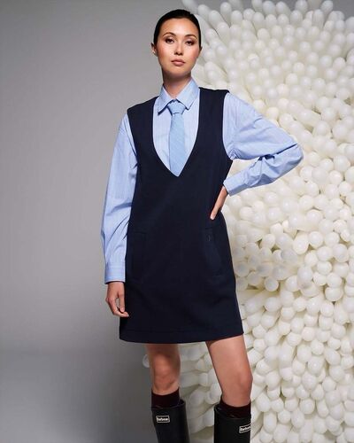K Design D502L Navy Tunic Dress