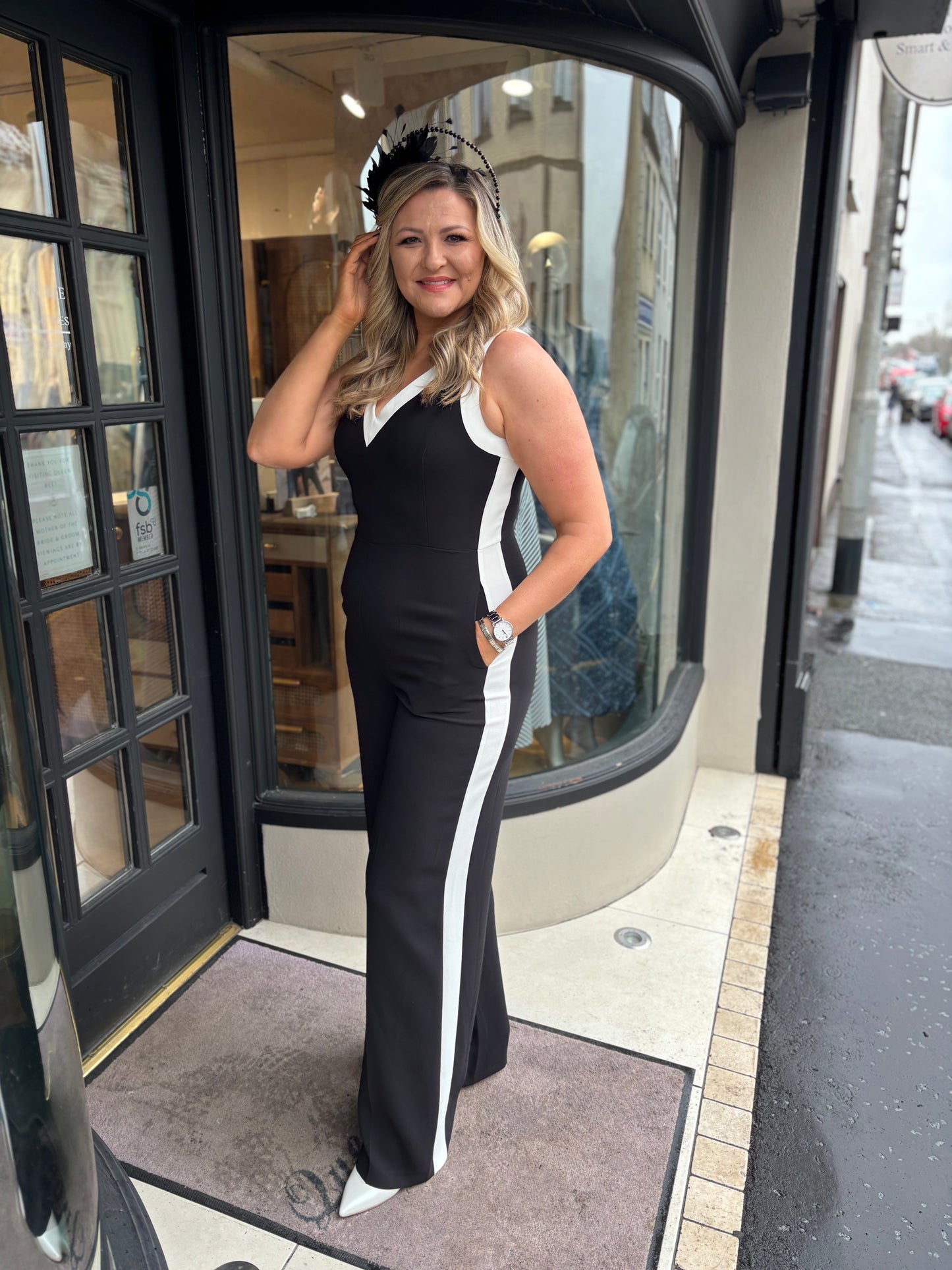 Exquise Meadow Black Jumpsuit