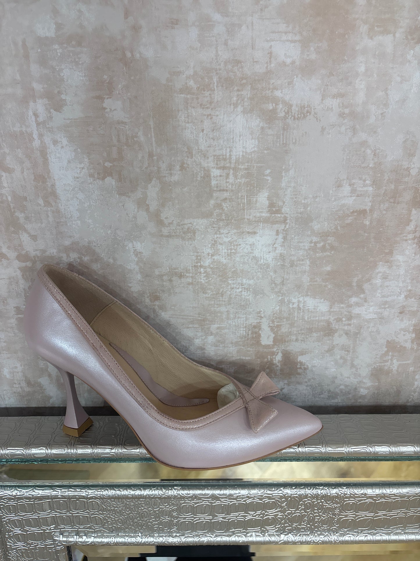 Emis Pink Two Tone Medium Heel