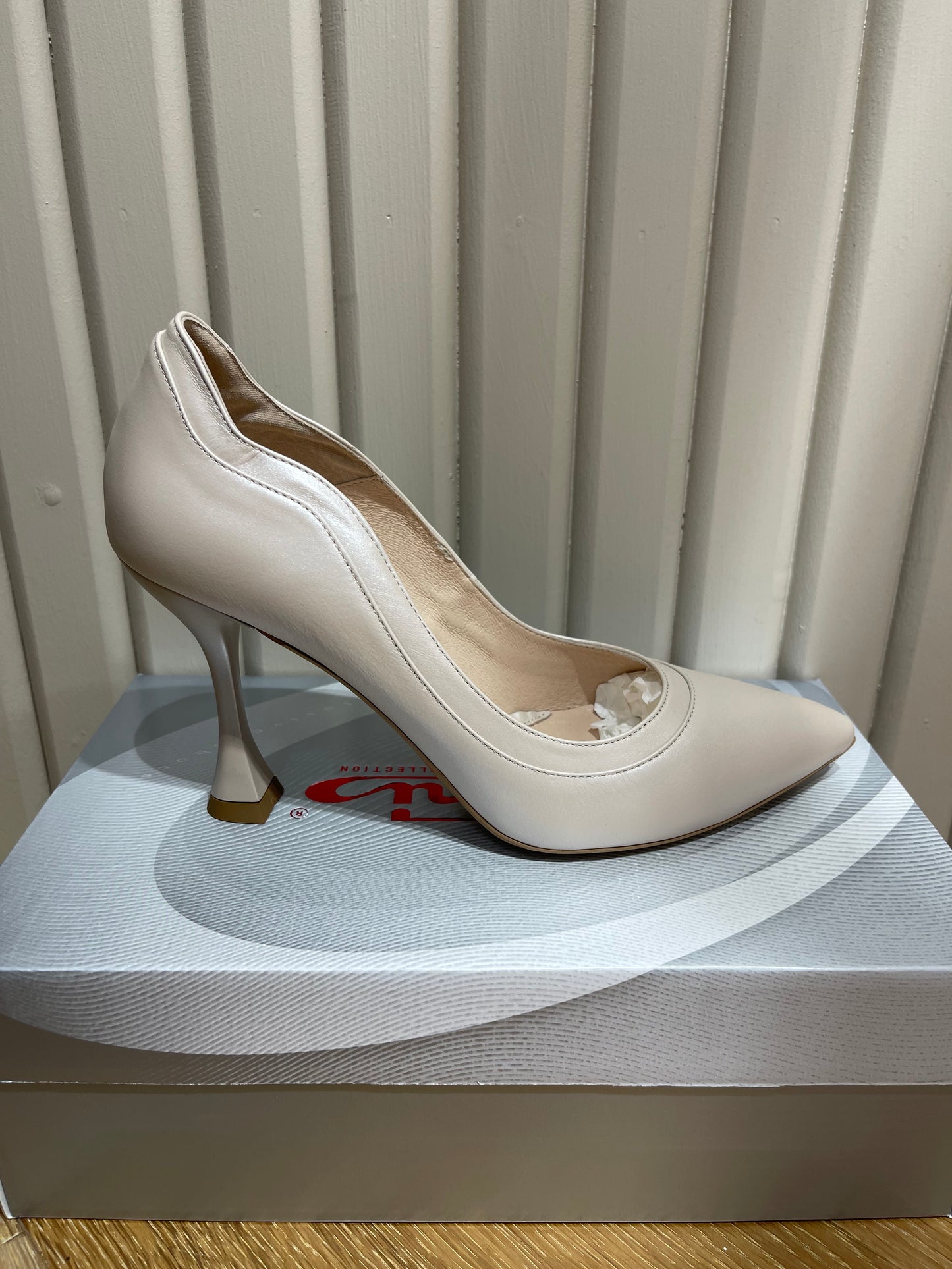 Emis Beige Flute Heel