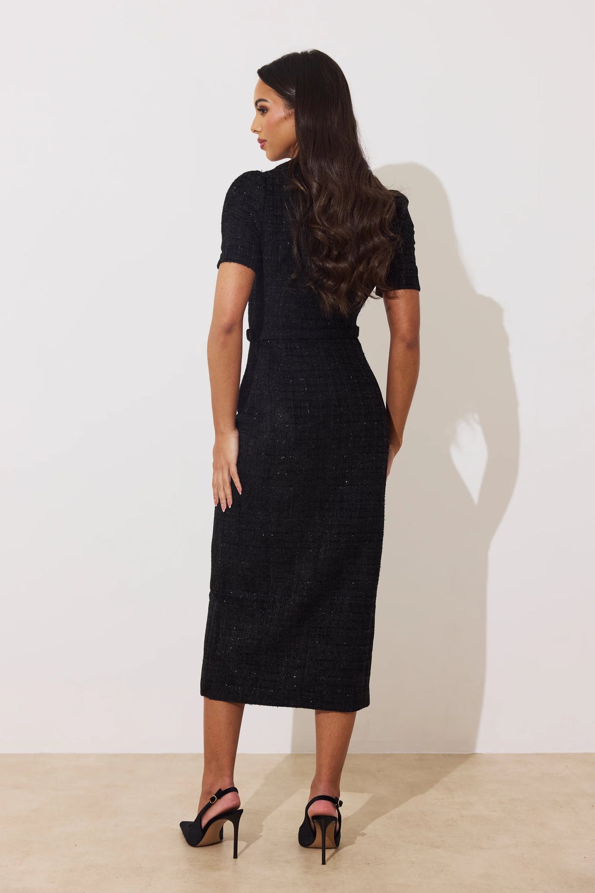 The 8th Sign Harriet Sparkle Tweed Dress