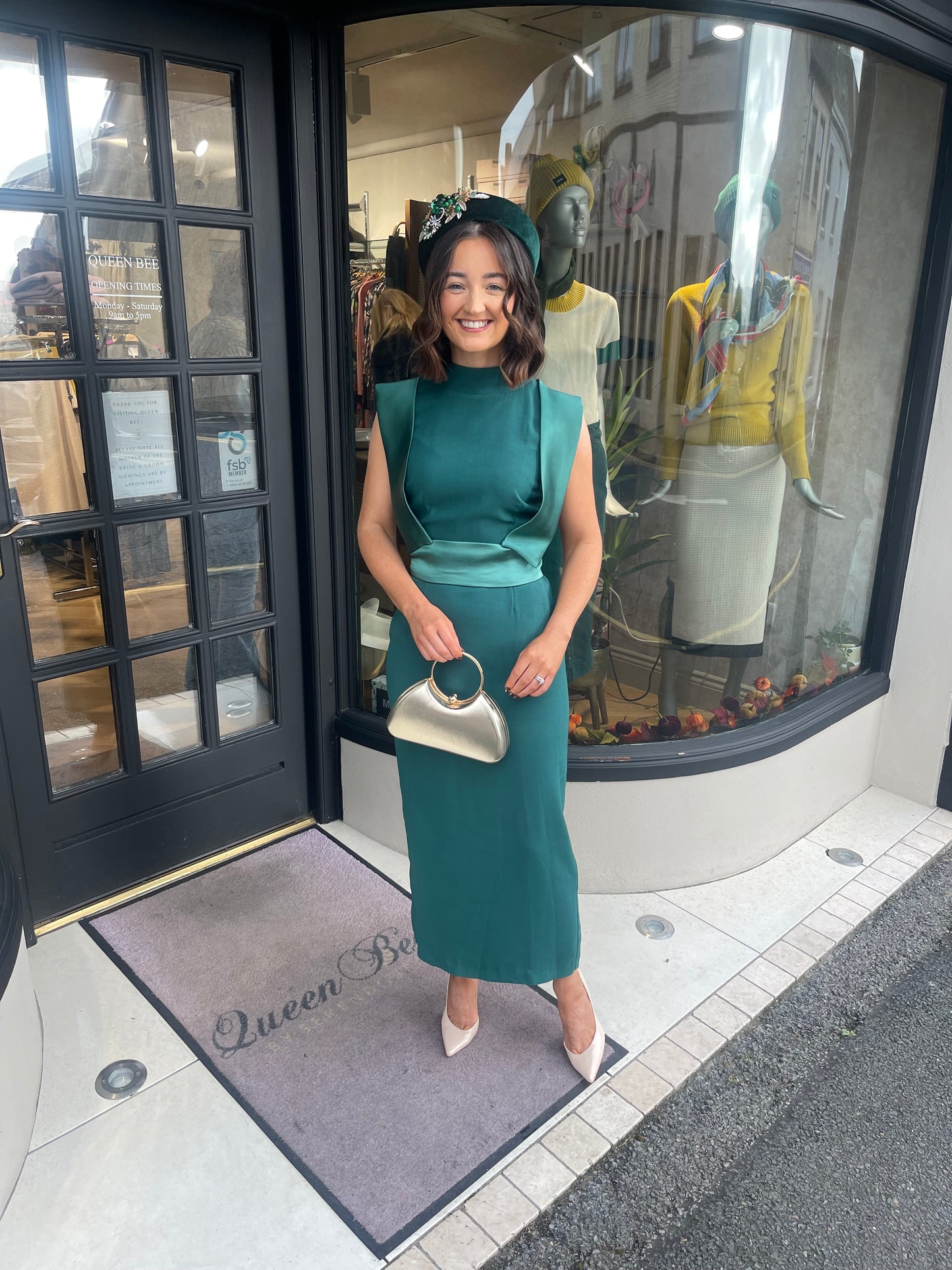 Matilde Cano Green Dress R515