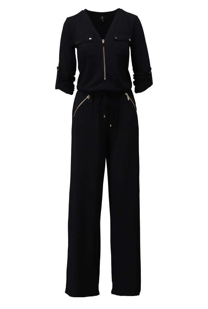 K Design B195 Black Jumpsuit