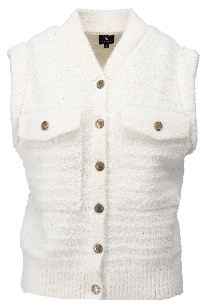 K Design B803 Cream Gilet