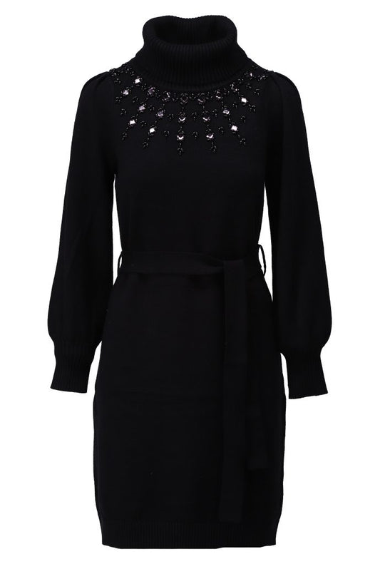 K Design B813 Black Knitted Dress