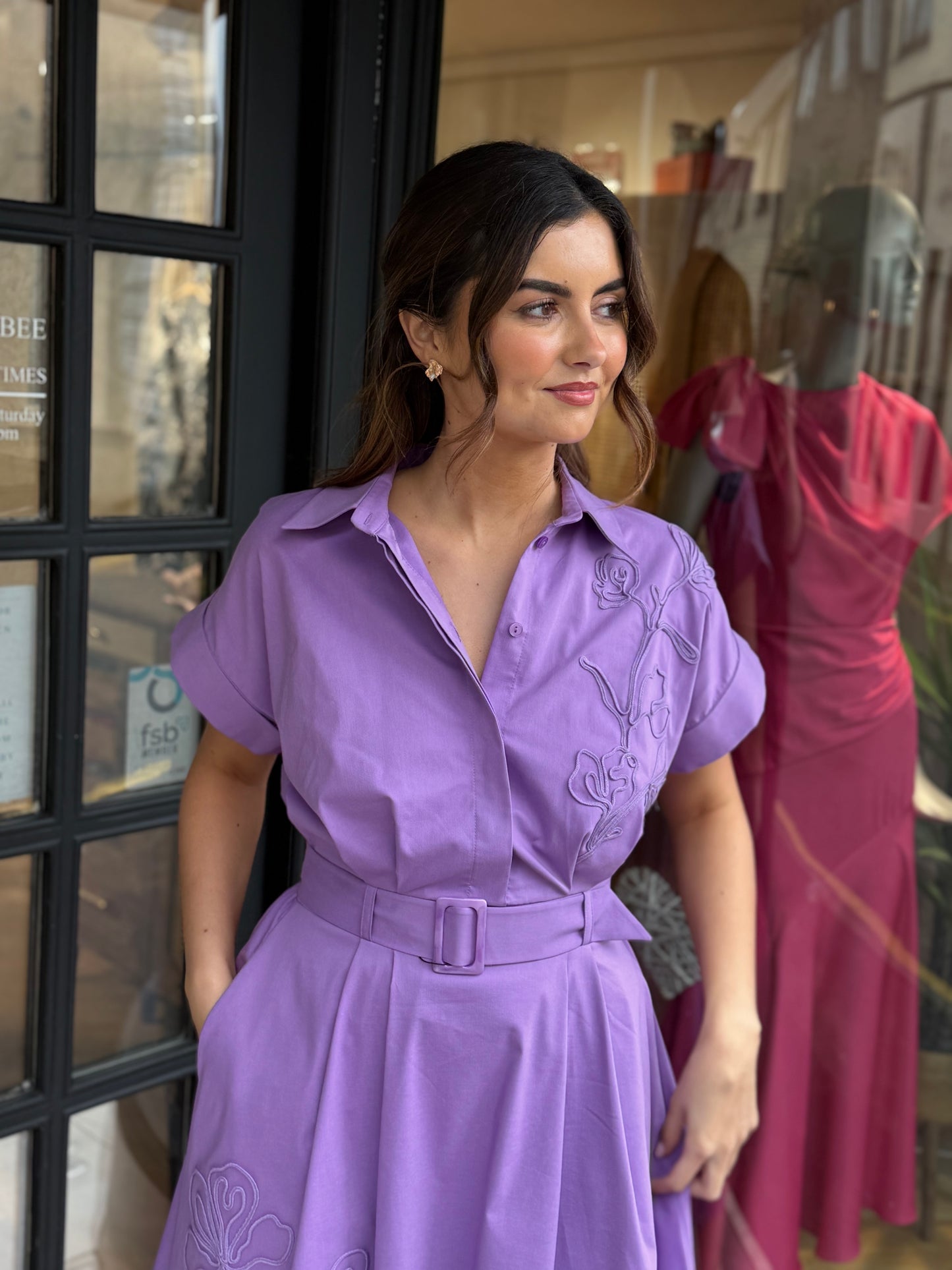 Exquise Kelsie Lilac Dress