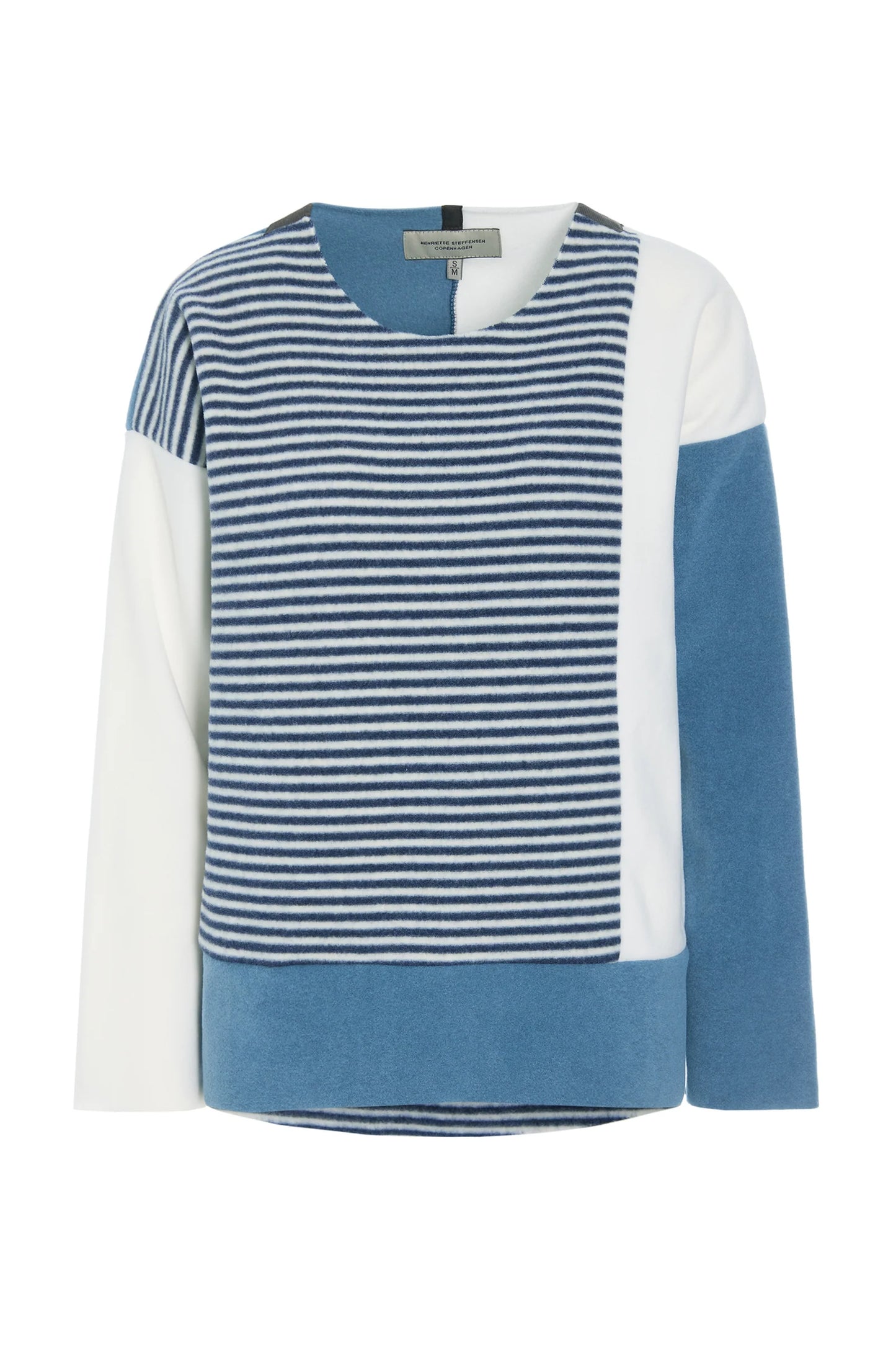 Henriette Steffensen 1407 Dusty Blue/OW Blouse