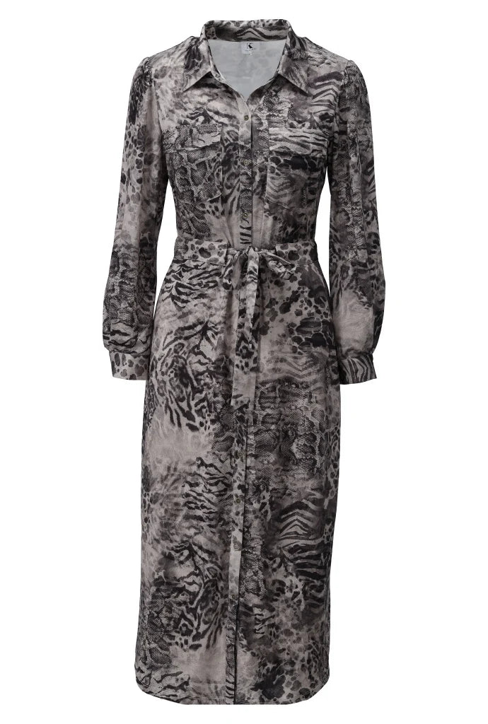 K Design D212 Animal Shirt Dress