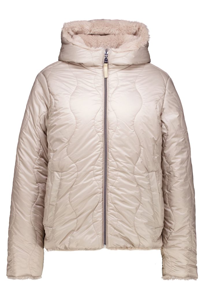 Garcia GJ500909 Taupe Teddy Reversible Jacket
