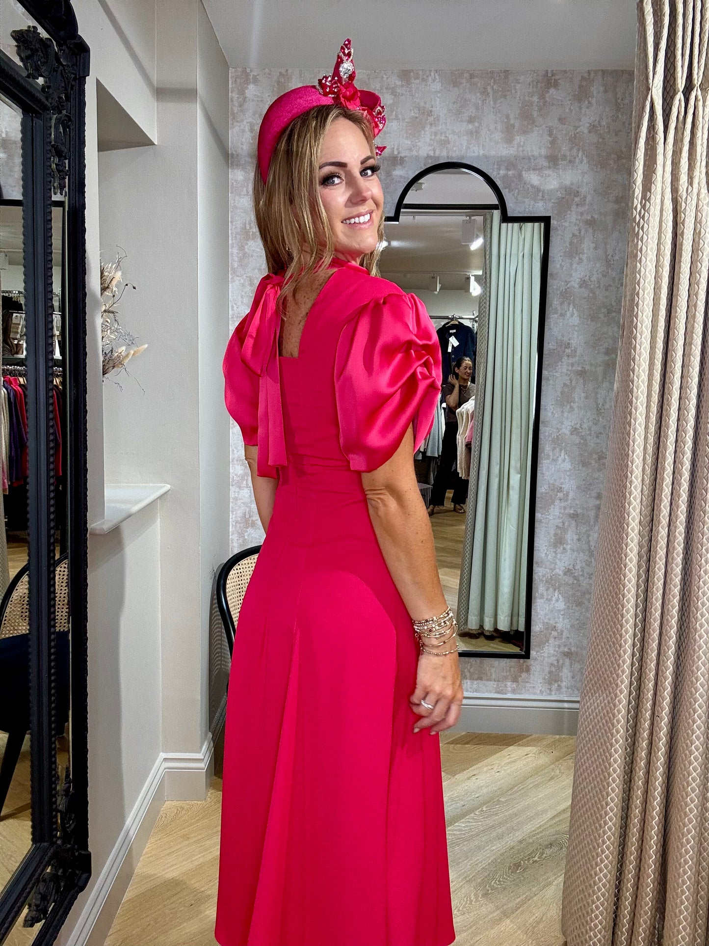 Caroline Kilkenny Merry Raspberry Dress