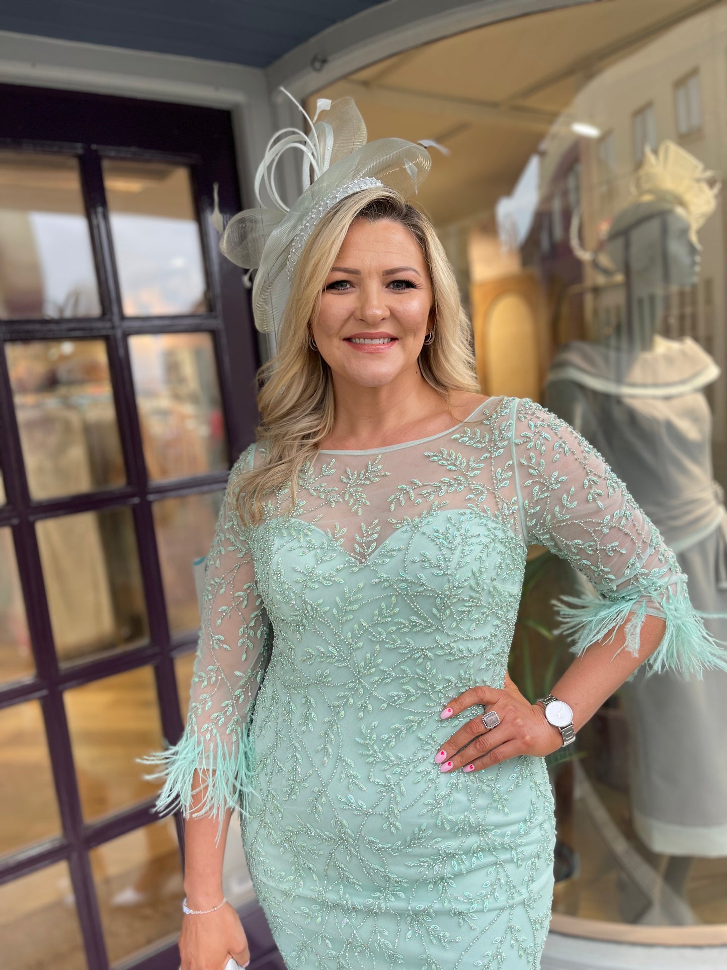 Gill Harvey Vine Beaded Dress