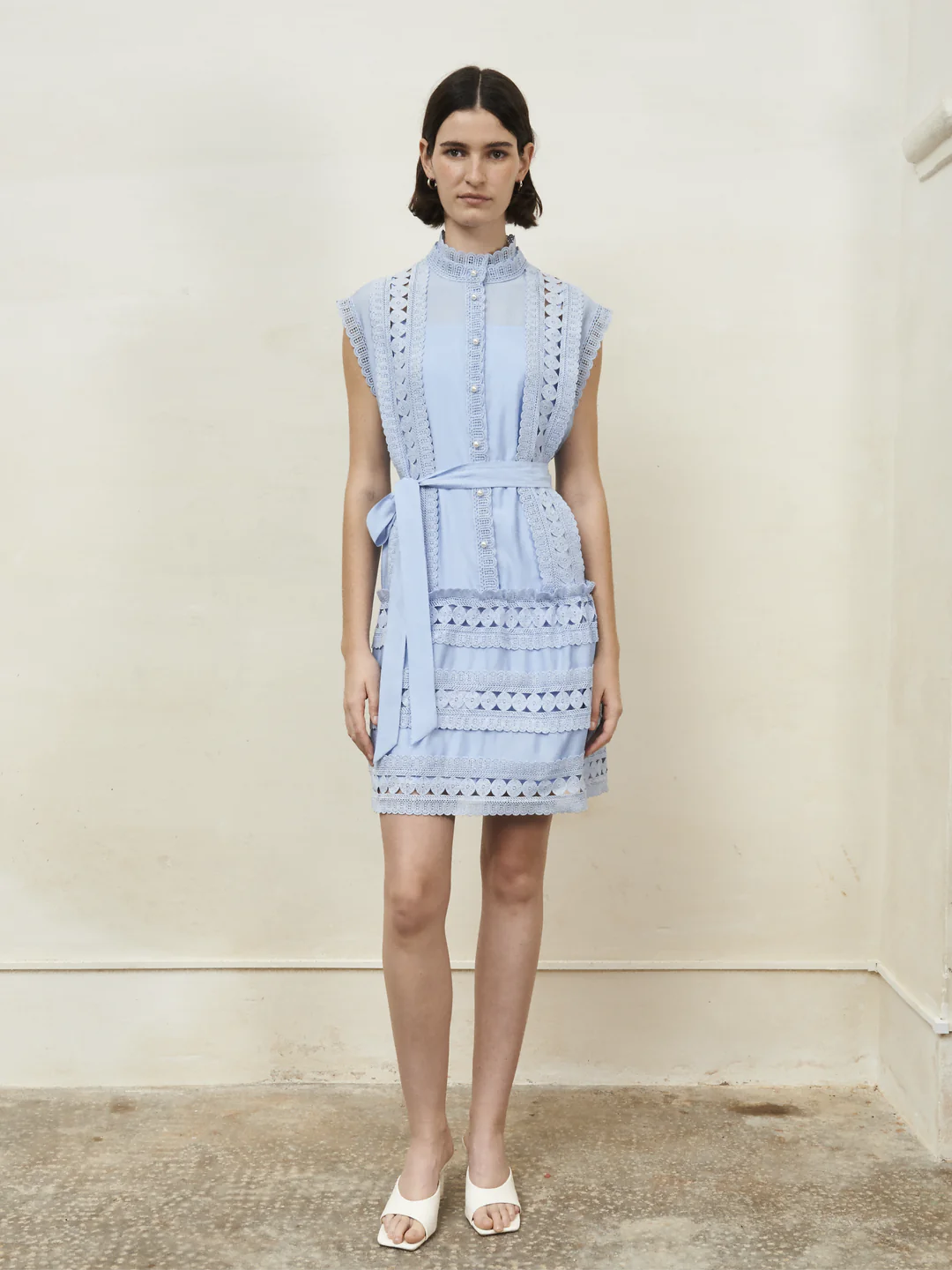 Jovonna Nuage Blue Lace Dress