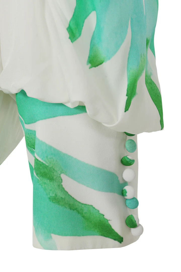 Sirens Orchid Green Flower Dress