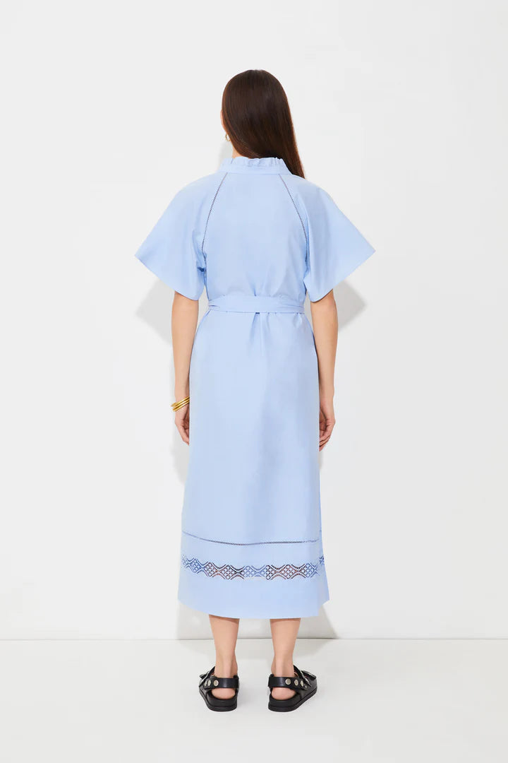 Suncoo Blue Clea Midi Dress
