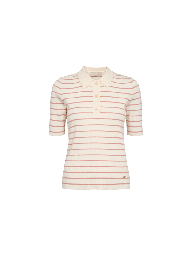 Mos Mosh Caliz Stripe Knit Peach