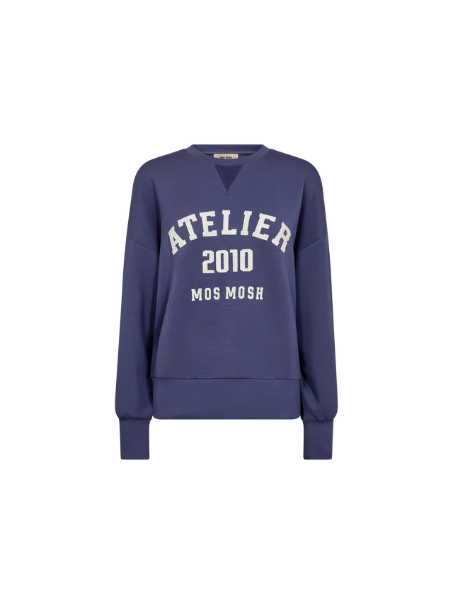 Mos Mosh Nima Sweatshirt Crown Blue