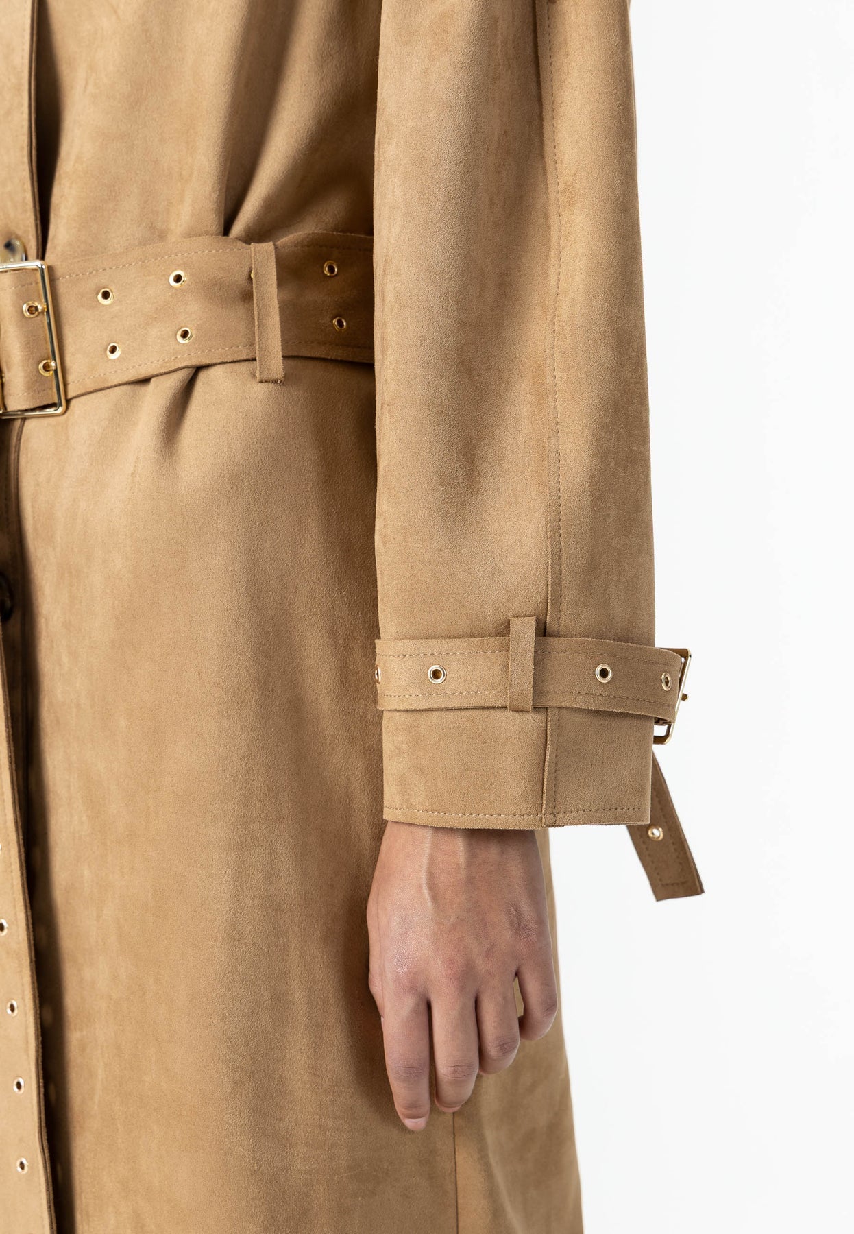 Coster 264-6403 Trenchcoat in Faux Suede