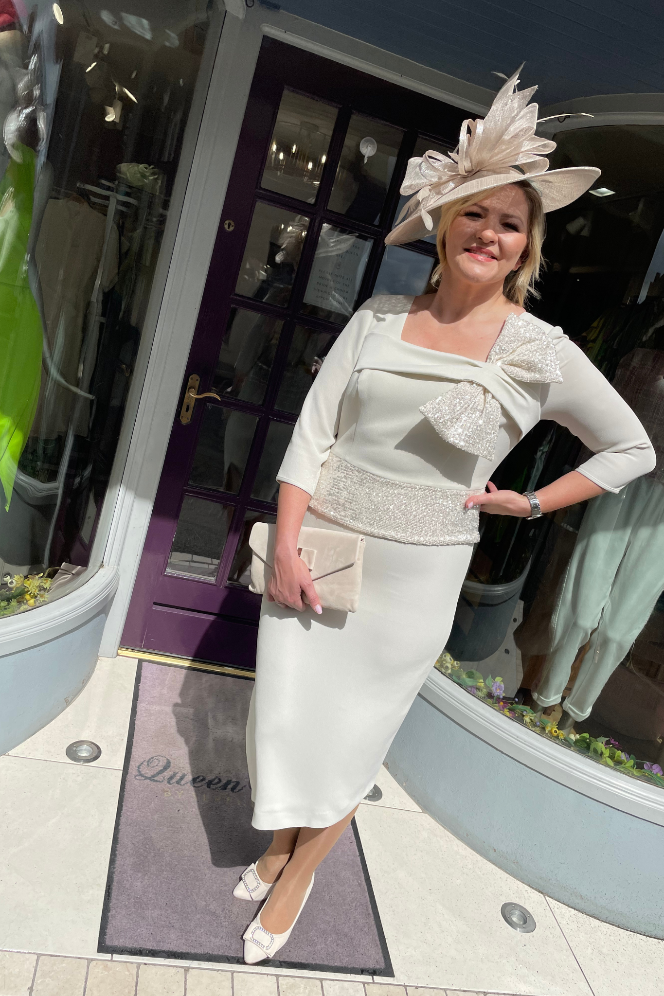 Carmen Melero 9244-6 Dress Stone