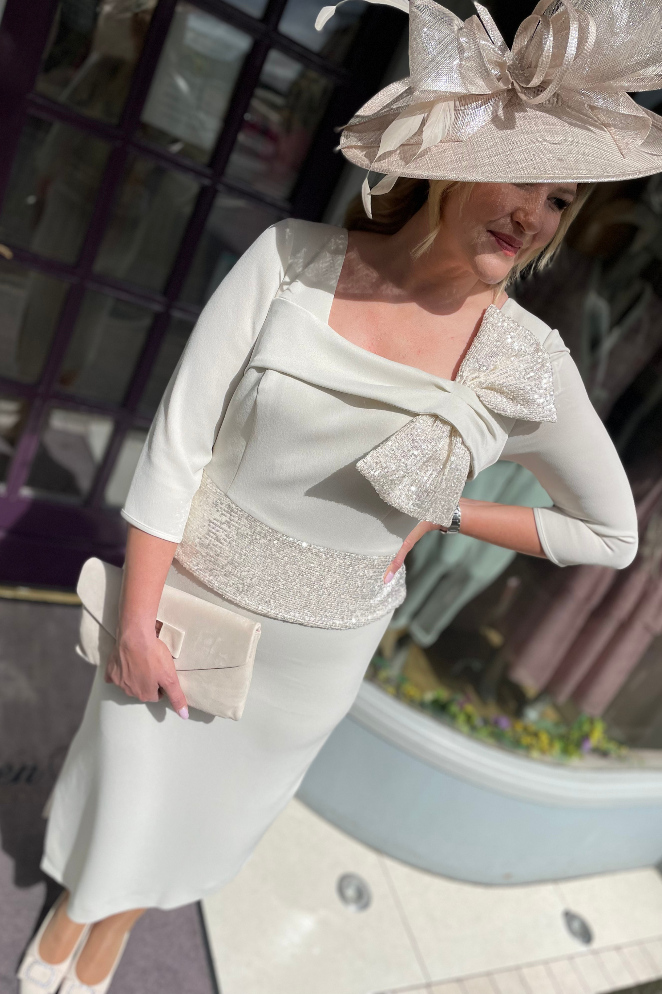 Carmen Melero 9244-6 Dress Stone