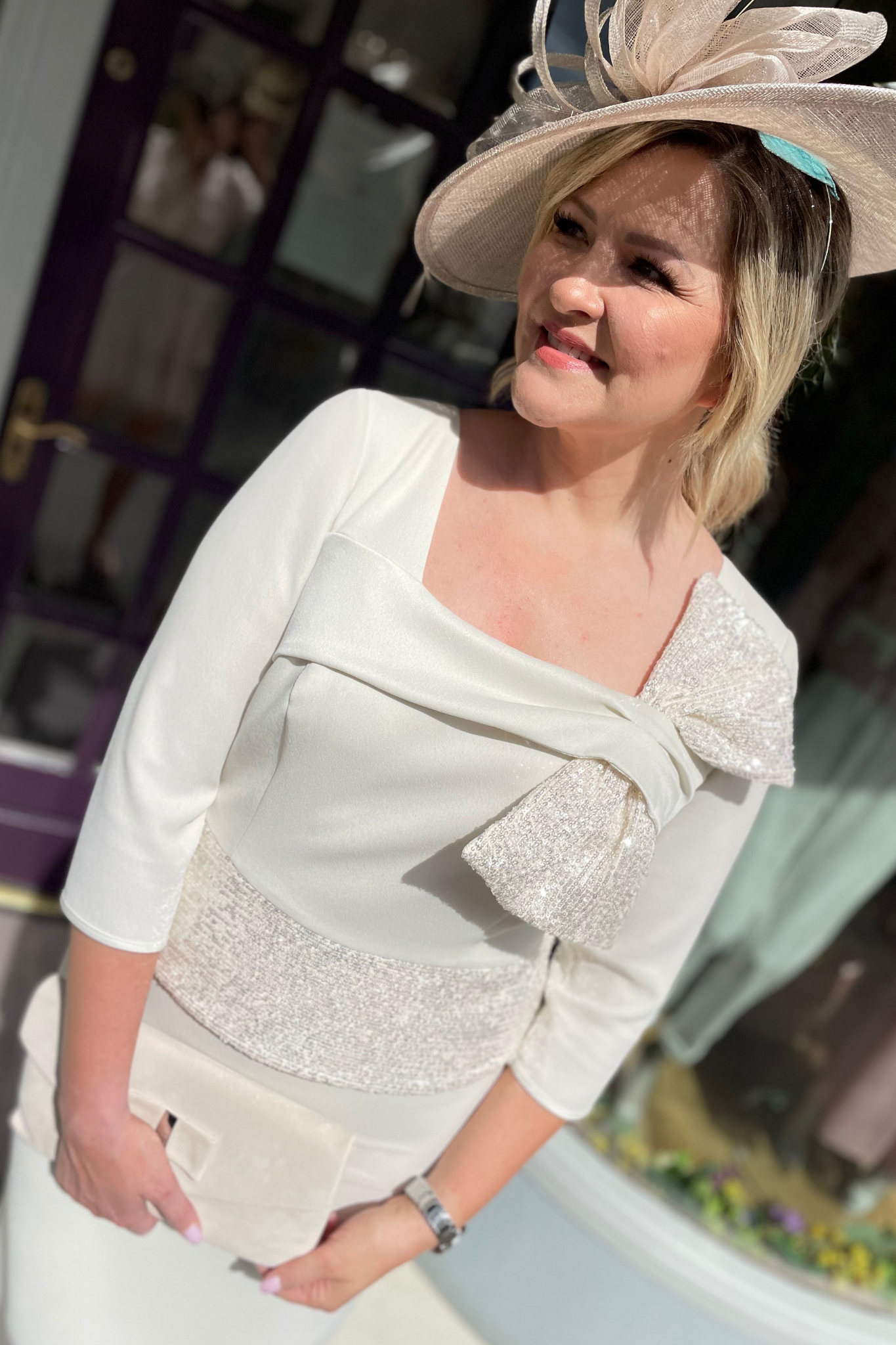 Carmen Melero 9244-6 Dress Stone