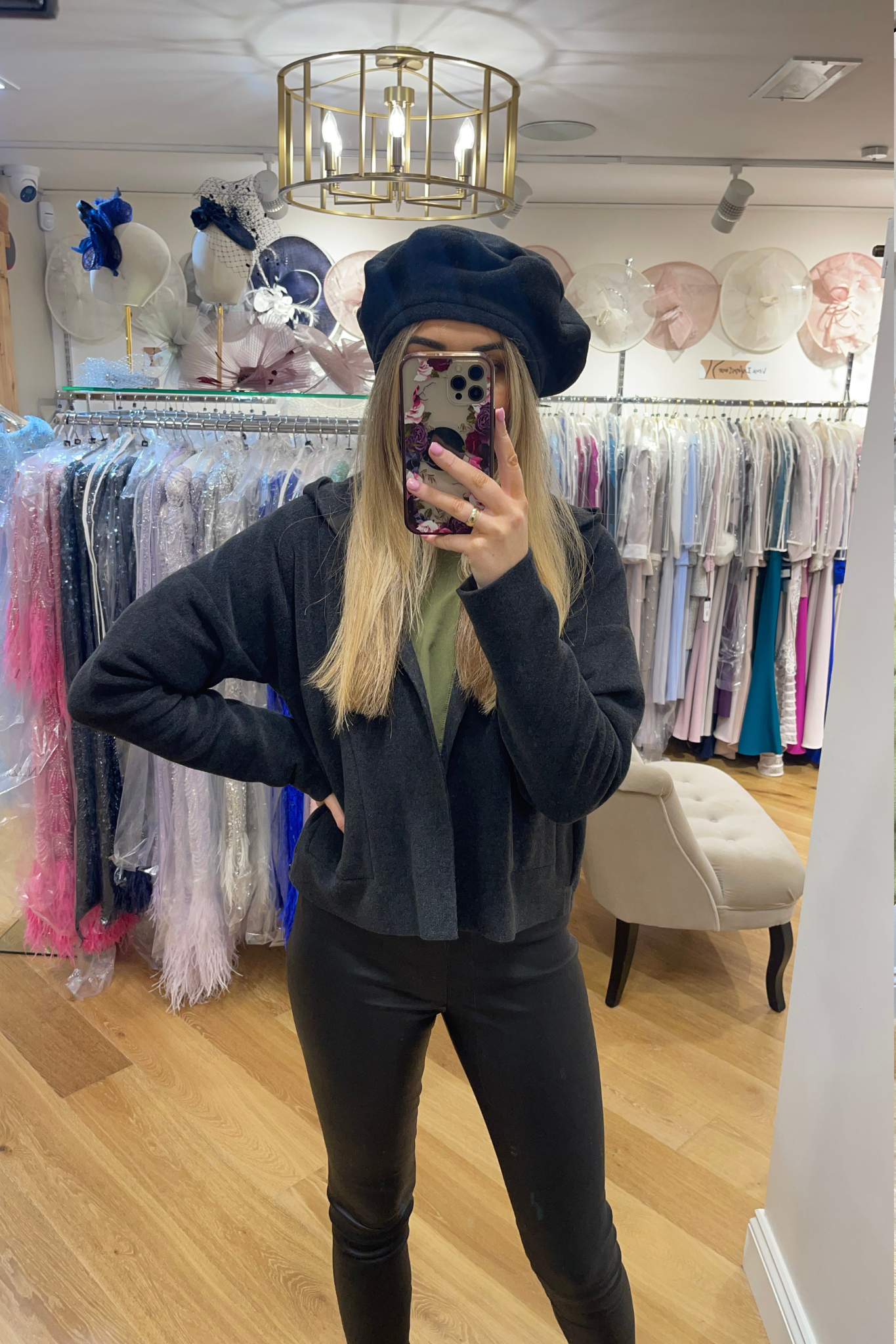 Henriette Steffensen Soft Black Baret