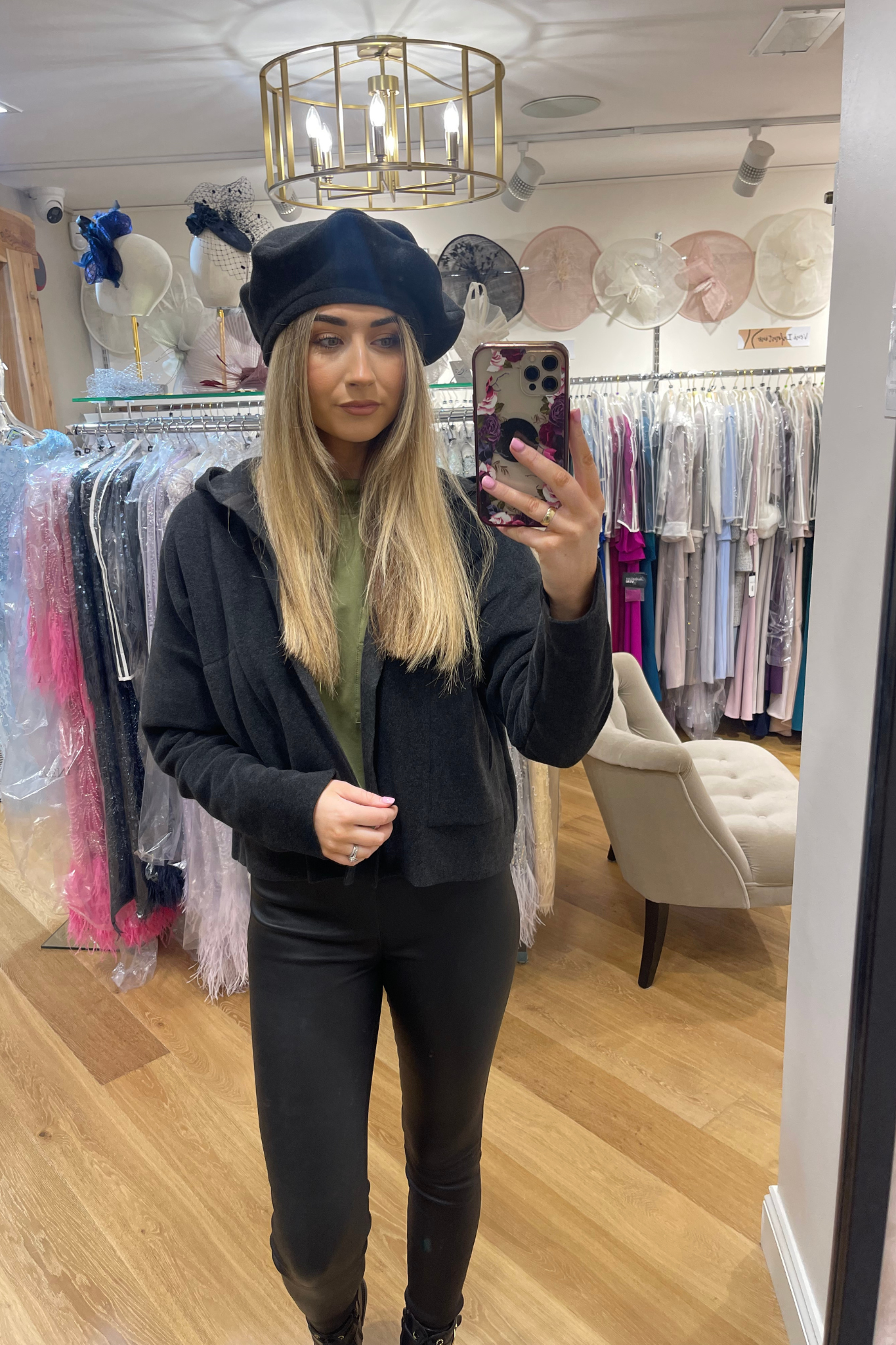 Henriette Steffensen Soft Black Baret