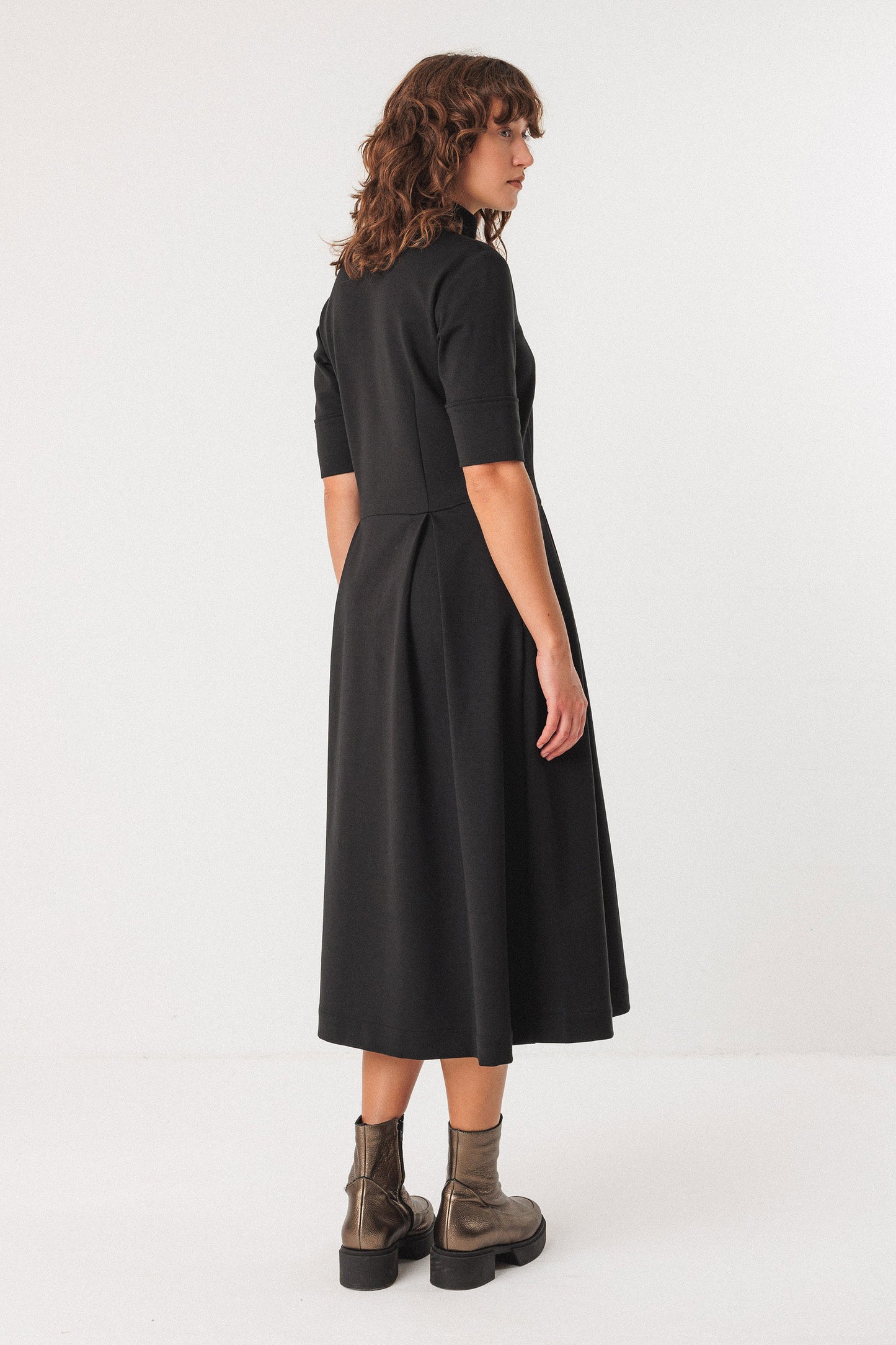 SKFK Alaitza Black Midi Dress