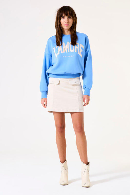 Garcia H50122 Cream Cord Skirt