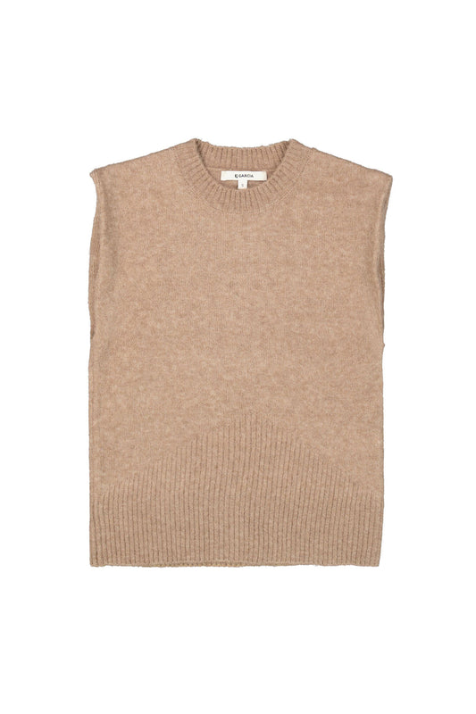 Garcia Taupe Pull Over Vest