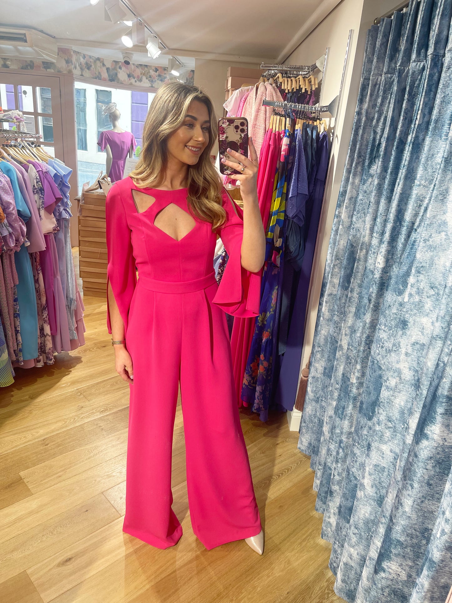 Jumpsuit with Batwing Sleeves