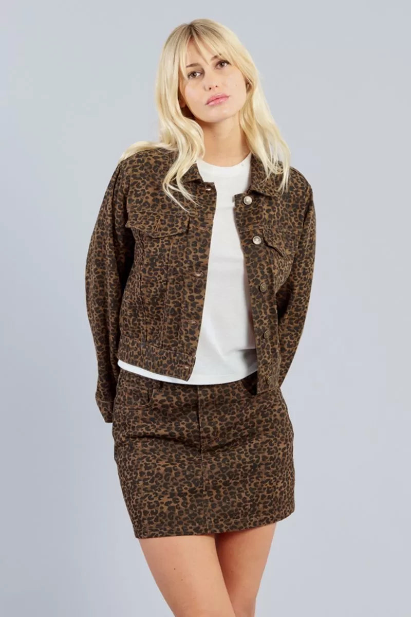 Molly Bracken EL1134DH Leopard Print Jacket
