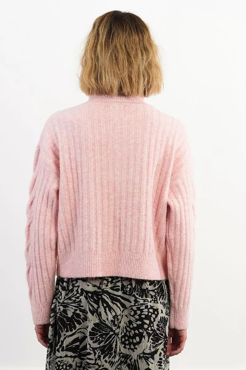 Molly Bracken ML09DH Pink Sequin Sweater